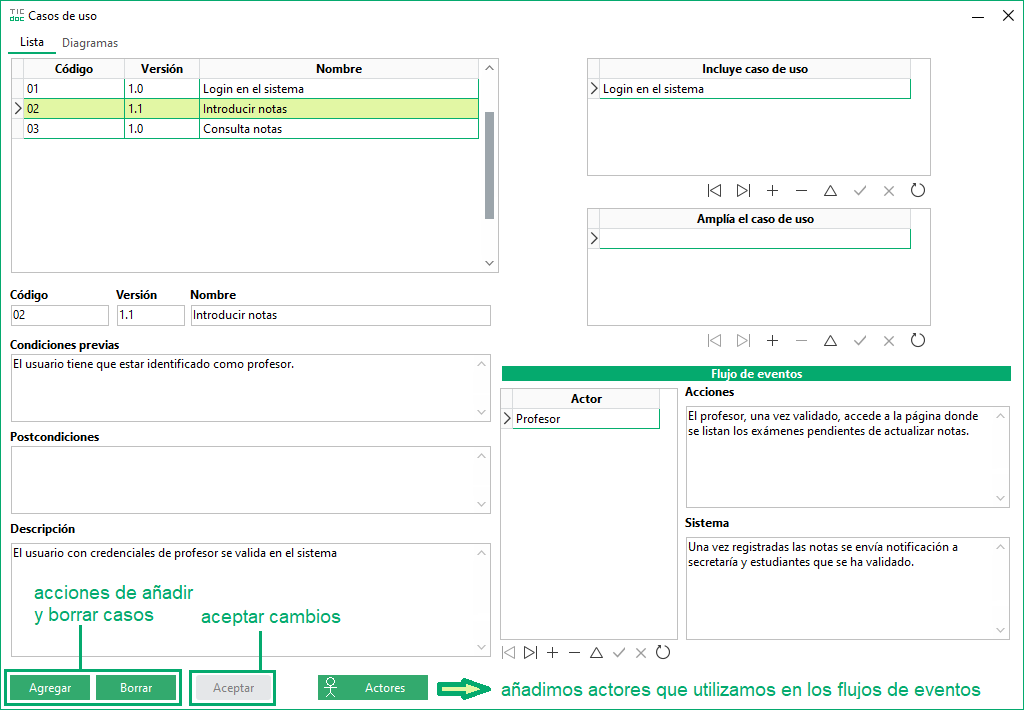 Editor Casos de Uso