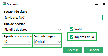 edit section data template